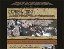 Tablet Screenshot of missouri-vacations.com